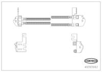 Brake Hose, CORTECO, OEM 1534238, Article number 4 9 3 9 3 9 8 2, FORD (119008)