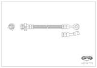 Brake Hose, CORTECO, OEM 587372L900, Article number 4 9 3 9 4 7 7 9, HYUNDAI (119029)
