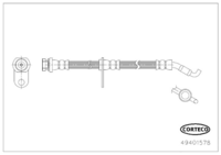 สายเบรค CORTECO OEM 5155057K00 หมายเลขสินค้า 4 9 4 0 1 5 7 8, SUZUKI (119042)
