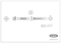 สายเบรค CORTECO OEM 462101KK0A เลขสินค้า 4 9 4 0 1 9 7 0, NISSAN (119043)
