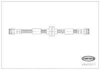 สายเบรค CORTECO OEM 50512998 หมายเลขสินค้า 4 9 4 0 1 9 7 7, ALFA ROMEO (119047)