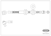 สายเบรค CORTECO OEM 13369143 หมายเลขสินค้า 4 9 4 1 8 8 8 5, OPEL (119293)