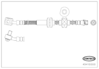 สายเบรค CORTECO OEM 13369144 หมายเลขสินค้า 4 9 4 1 8 8 8 8, OPEL (119294)