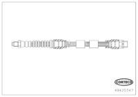 สายเบรค, CORTECO, OEM 34306778260, หมายเลขสินค้า 4 9 4 2 0 3 4 7, BMW (119330)