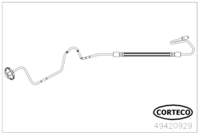 สายเบรค, CORTECO, OEM 4886Z6, หมายเลขสินค้า 4 9 4 2 0 9 2 9, PEUGEOT (119336)