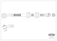 สายเบรค CORTECO OEM 39041651 หมายเลขสินค้า 4 9 4 3 3 3 5 8, OPEL (119585)