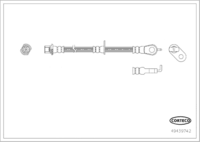 สายเบรค CORTECO OEM 1612138580 หมายเลขสินค้า 4 9 4 3 9 7 4 2, PEUGEOT (119605)