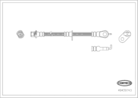 สายเบรค CORTECO OEM 1612138680 หมายเลขสินค้า 4 9 4 3 9 7 4 3, PEUGEOT (119606)