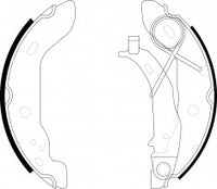 NIBK, Brake Shoes, 168.420.02.20, FN0555, MERCEDES-BENZ