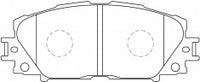 ผ้าเบรค NIBK, A-714K, PN1508, AKEBONO (018597)