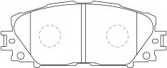 ผ้าเบรค NIBK, A-714K, PN1508, AKEBONO (018597)