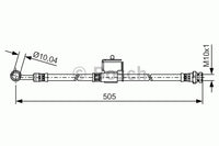 สายเบรค BOSCH 58737-1G300, 1987 476 805, HYUNDAI (020881)