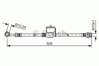 Brake Hose, BOSCH, 58737-1G300, 1987 476 805, HYUNDAI  (020881)