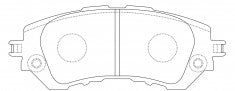 NIBK, Brake Pad, DB2261, PN21004, BENDIX
