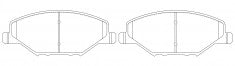 ผ้าเบรค NIBK, D1776-9006, PN33002, FMSI (018689)