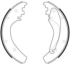 NIBK, Brake Shoes, A4634201020, FN0739, Daimler AG