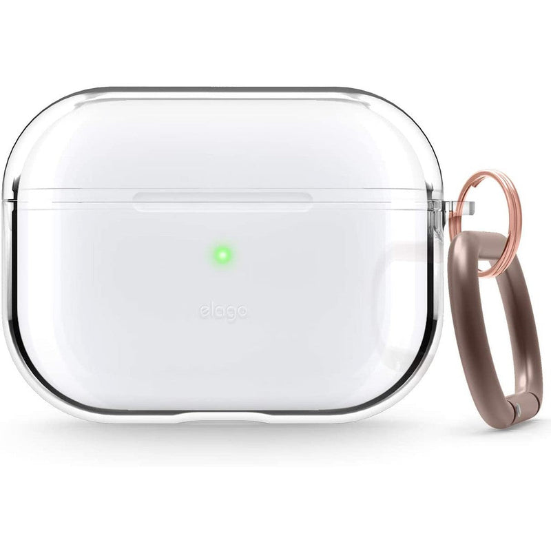 elago Protective Clear Case Compatible with AirPods Pro - Gel Tape Included, Reduce Yellowing, Clear Protection, Wireless Charging