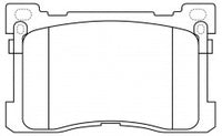 NIBK, Brake Pad, D1576-8787, PN0629, FMSI