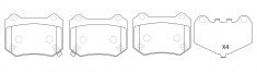 NIBK, Brake Pad, D2118-9353, PN7806, FMSI