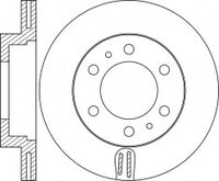 Rotor Disc, NIBK, 43512-0K210, RN1945V, TOYOTA (019004)