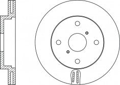 Rotor Disc, NIBK, 43512-0D060, RN1436V, TOYOTA (019114)