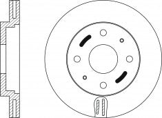 Rotor Disc, NIBK, 562088B, RN1114V, BENDIX (018182)