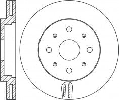 จานโรเตอร์, NIBK, 562295B, RN1868V, BENDIX (009519)