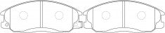 ผ้าเบรค NIBK DB1450 PN0103 BENDIX AUS (017493)