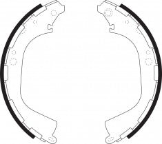 NIBK, Brake Shoes, NN-2055, FN1189, AKEBONO
