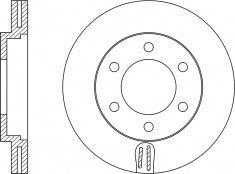 Rotor Disc, NIBK, 4615A201, RN1247V, MITSUBISHI (018254)