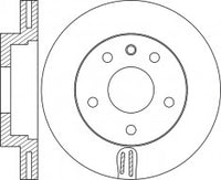Rotor Disc, NIBK, 955 351 402 40, RN1235VR, PORSCHE (018654)