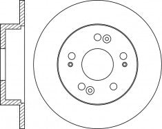 Rotor Disc, NIBK, 42510-TZ3-A50, RN1695, HONDA (009483)