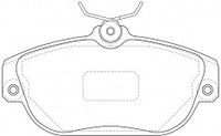 ผ้าเบรค NIBK DB1198, PN0272, BENDIX (019139)