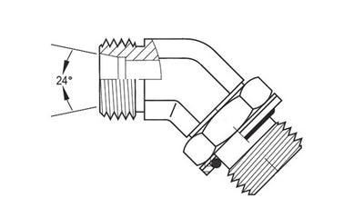 5066L-06-10 | ท่อ 06 มม. (เกลียว M12x1.5) X เมตริกตัวผู้ 10 มม. (090067)