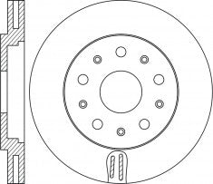 Rotor Disc, NIBK, 562299B, RN1870V, BENDIX (009504)
