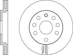 Rotor Disc, NIBK, 561960B, RN1076V, BENDIX (018565)