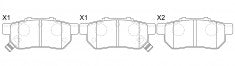 NIBK, Brake Pad, A-207K, PN8206, AKEBONO