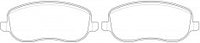 NIBK, Brake Pad, AN-4002WK, PN0535, AKEBONO