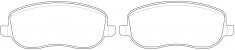 NIBK, Brake Pad, AN-4002WK, PN0535, AKEBONO