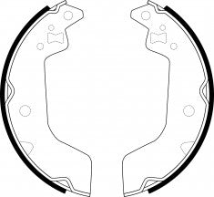 NIBK, Brake Shoes, 04495-BZ110, FN2112, TOYOTA
