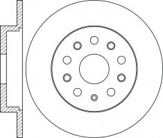 Rotor Disc, NIBK, 3Q0 615 601, RN1735, VAG (009713)