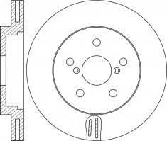 Rotor Disc, NIBK, 43512-02210, RN1471V, TOYOTA (018842)