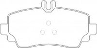 ผ้าเบรค NIBK DB2021 PN0124 BENDIX AUS (017840)