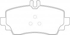 ผ้าเบรค NIBK DB2021 PN0124 BENDIX AUS (017840)