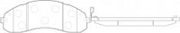 ผ้าเบรค NIBK 58101-4EB00, PN13053, HYUNDAI (017680)
