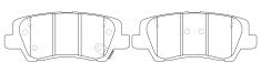 NIBK, Brake Pad, 22857904, PN0718, CADILLAC GM