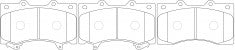 ผ้าเบรค NIBK DB2242 PN0555 BENDIX (018495)