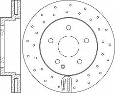 ผ้าเบรค Performance, NIBK, A 204 421 36 12, , MERCEDES-BENZ (017885)