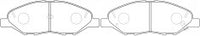 NIBK, Brake Pad, A-675WK, PN2452, AKEBONO