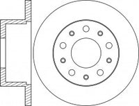 Rotor Disc, NIBK, 424940, RN1849, CITROEN (017007)
